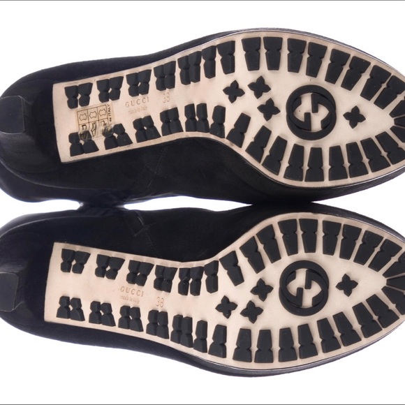 Gucci Suede Round Toe High Top Boots - Picture 2 of 16